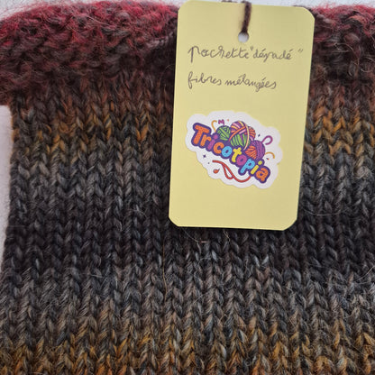 pochette dégradée fait main - tricotopia