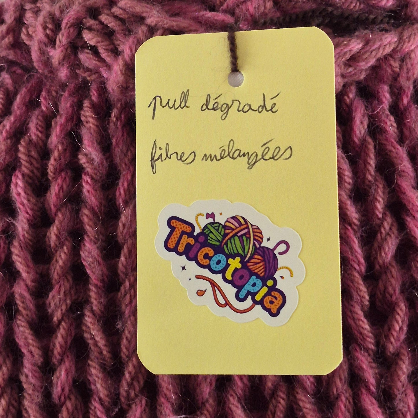 pull dégradé à torsades - tricotopia