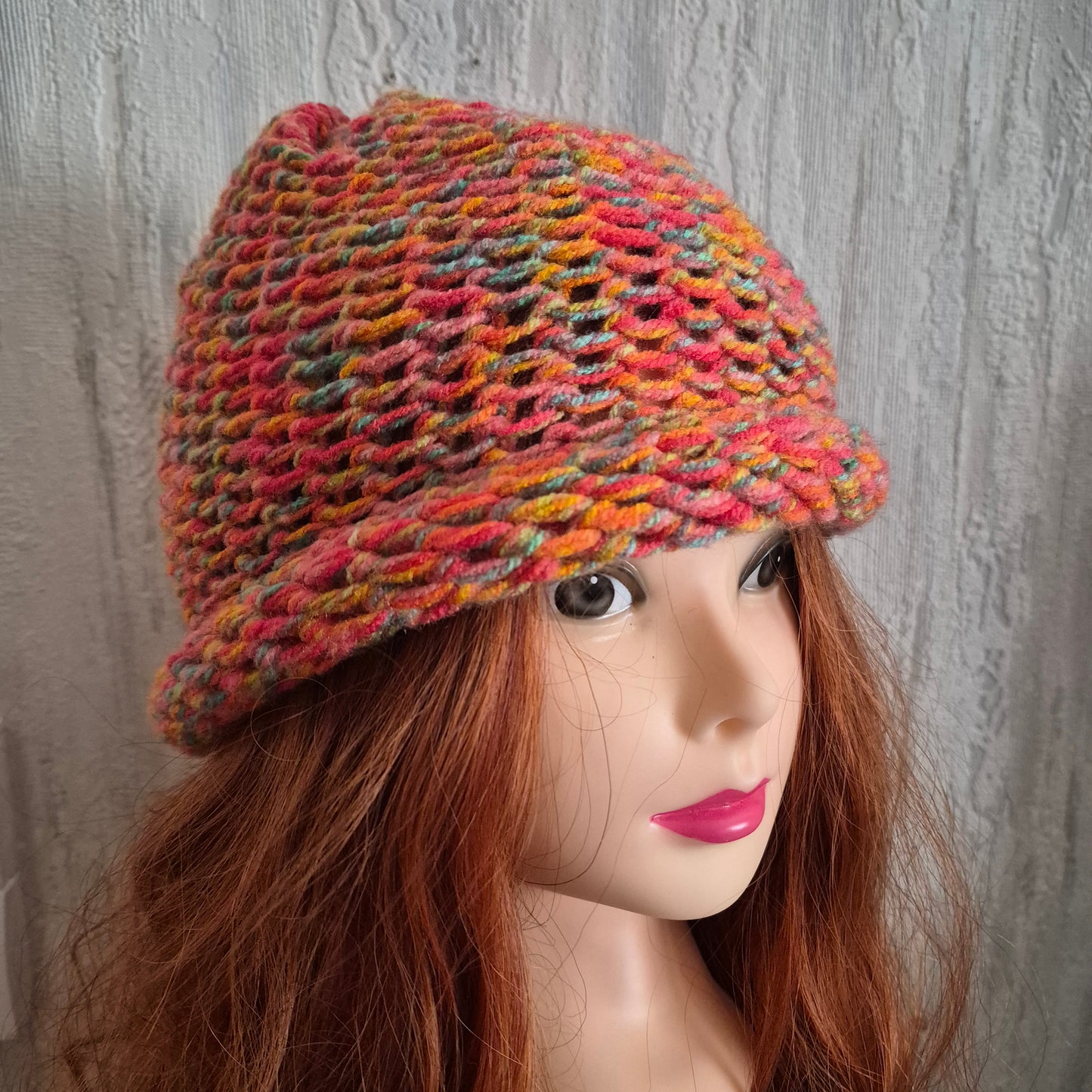 bonnet tricoté coloré - maille moelleuse