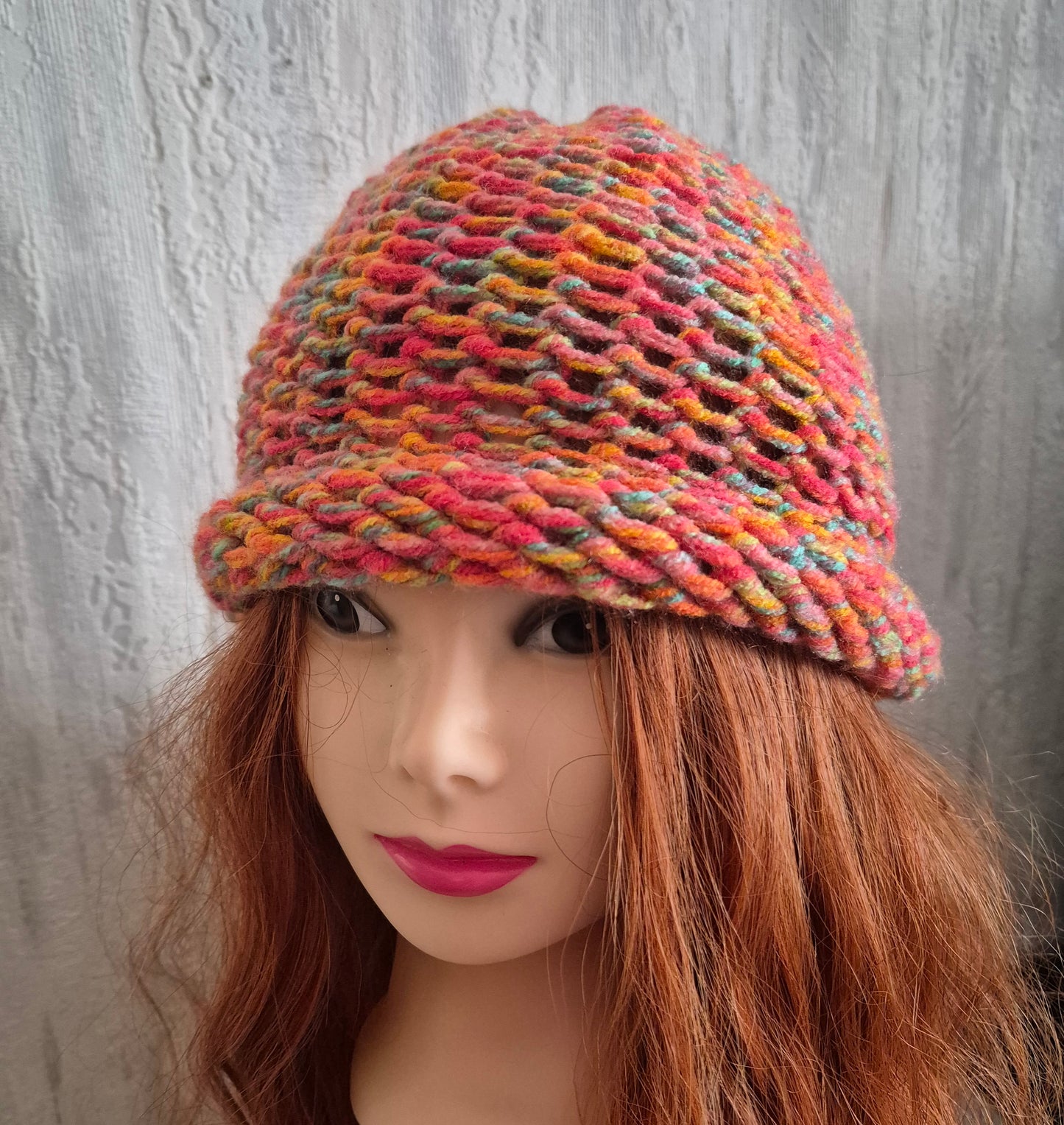 bonnet tricoté coloré - maille moelleuse