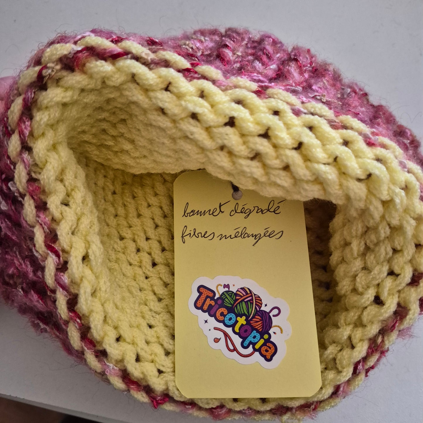 Bonnet dégradé bicolore